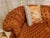 Textile Velvet Burnt Orange Round Sofa For Sale - Image 7 of 7