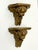 Pair of Vintage Gilded Plaster Winged Cherub Wall Sconce Shelves For Sale - Image 4 of 12