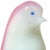 Murano Seguso Vetri d'Arte Murano Vintage Pink Opalescent White Italian Art Glass Bird Figure Sculpture For Sale - Image 4 of 7