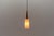 1960s Petite Cylindrical Ceiling Lamp with Teak Wood and Opaline Wood, 1960s For Sale - Image 5 of 11