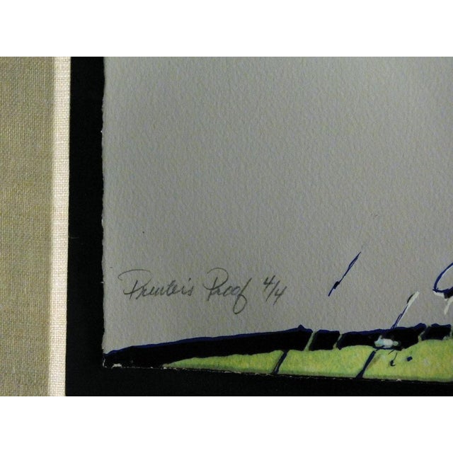 1990s Earl Biss "Chiefs on Parade" Custom Framed Hand Signed Printers Proof 4/4 For Sale - Image 5 of 7