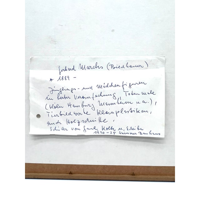 Gerhard Marcks, The Little Cats, Woodcut For Sale - Image 12 of 14