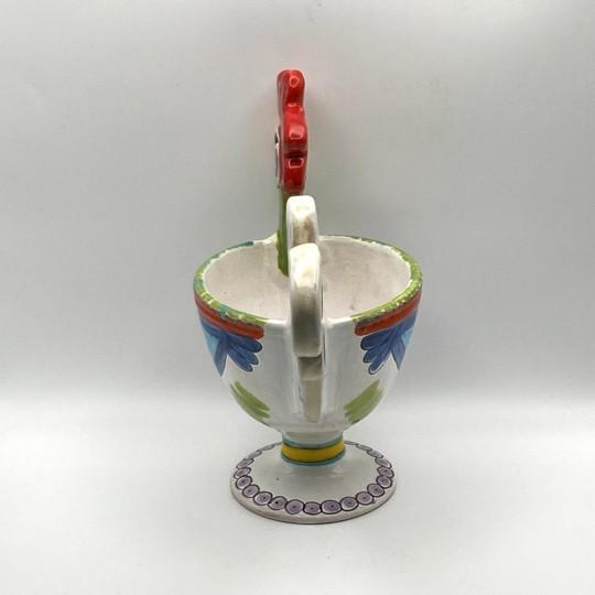 Figurative Vintage Giovanni DeSimone Rooster Signed Centerpiece Bowl For Sale - Image 3 of 18