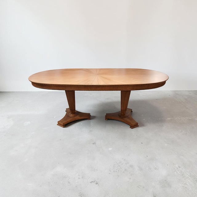 Wood Vintage Oval Table, 1950s For Sale - Image 7 of 7