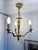 Louis XV Cast Brass Three-Light Chandelier, France, 1940s For Sale - Image 13 of 16