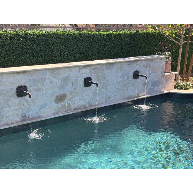 Bronze Cast Bronze Fountain Spout & Escutcheon For Sale - Image 8 of 9