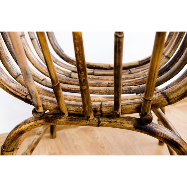 Art Deco Rattan Armchairs, Set of 3 For Sale - Image 16 of 18