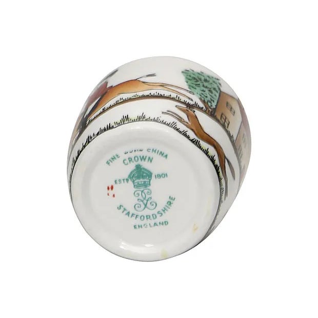 Farmhouse English Hunting Scene Shot Glass For Sale - Image 3 of 4