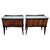Mid-Century Art Deco Italian Nightstands with Walnut Glass Top, 1950s, Set of 2 For Sale - Image 11 of 11