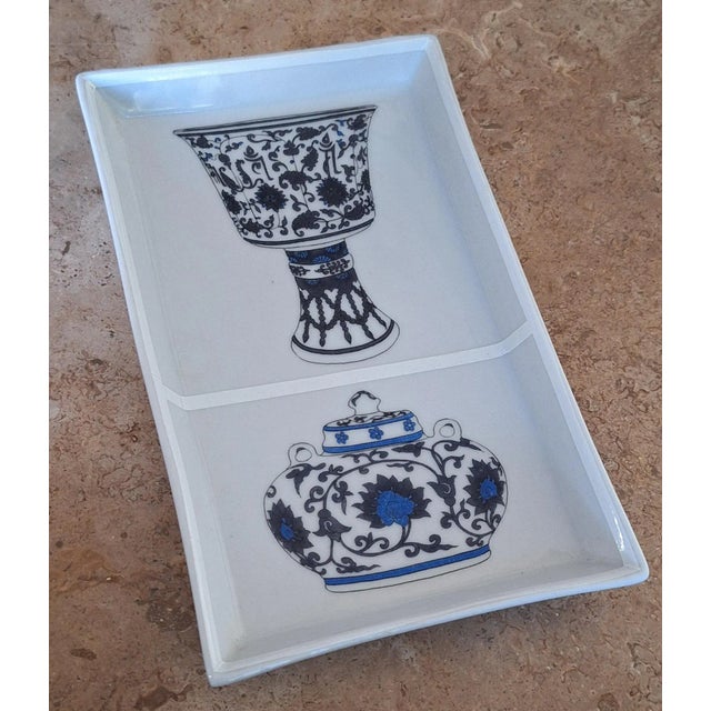 LastCHANCE!Vintage Fabienne Jouvin Paris Trinket Tray For Sale - Image 10 of 11