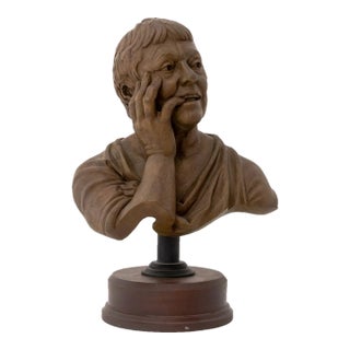 Jay Hall Carpenter Male Figure Bronze Bust, 1993 For Sale
