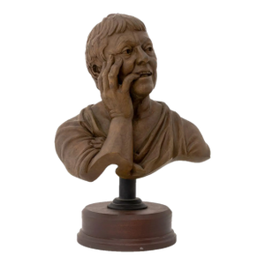 Jay Hall Carpenter Male Figure Bronze Bust, 1993