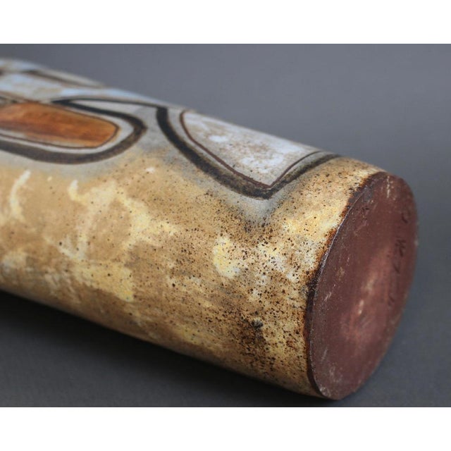 Vintage French Ceramic Pitcher with Abstract Motif by Alexandre Kostanda, 1960s For Sale - Image 18 of 18