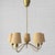 Mid-Century Modern Mid-Century Brass and Textile Chandelier from Asea, Sweden, 1950s For Sale - Image 3 of 13