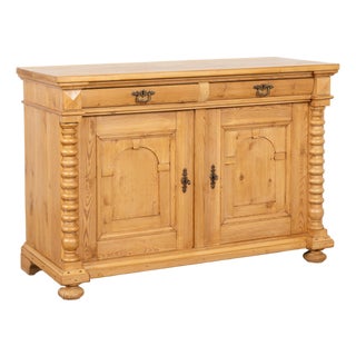 19th Century Pine Two Door Sideboard From Denmark For Sale