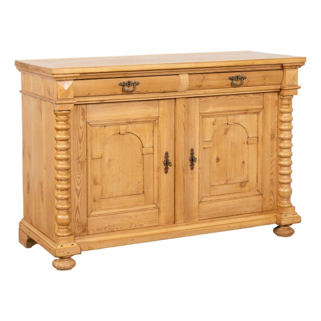 19th Century Pine Two Door Sideboard From Denmark For Sale