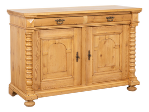 19th Century Pine Two Door Sideboard From Denmark