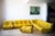 Yellow Yellow Dubai Leather Togo Sofa, 1970s, Set of 5 For Sale - Image 8 of 8