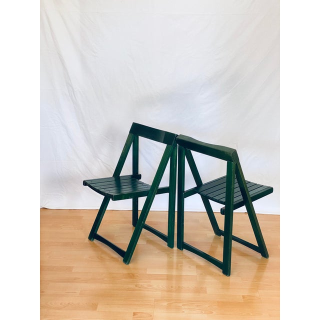 Folding Chairs attributed to Aldo Jacober and Alberto Bazzani, Set of 2 For Sale - Image 5 of 18