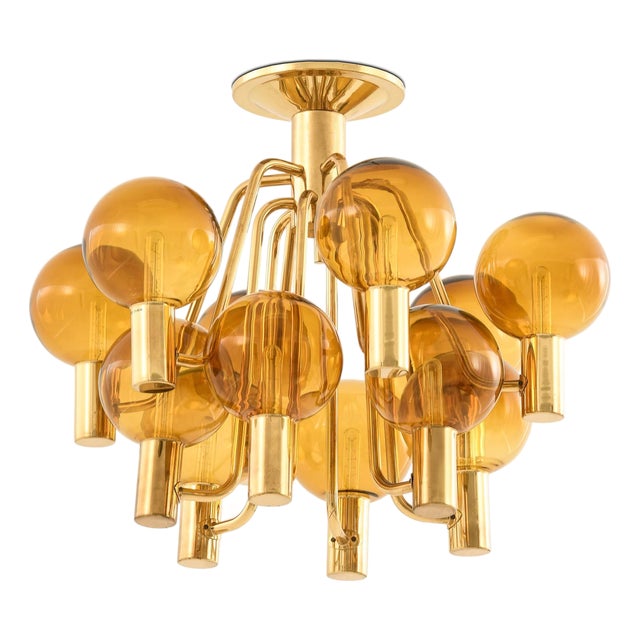 Ceiling Lamp attributed to Hans-Agne Jakobsson, 1960s For Sale