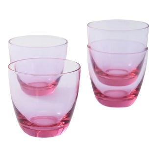 Italian Rosemary Home Lilac Tumbler - Set of Four For Sale