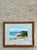 Wood Vintage Framed Coastal Landscape Watercolor For Sale - Image 7 of 12