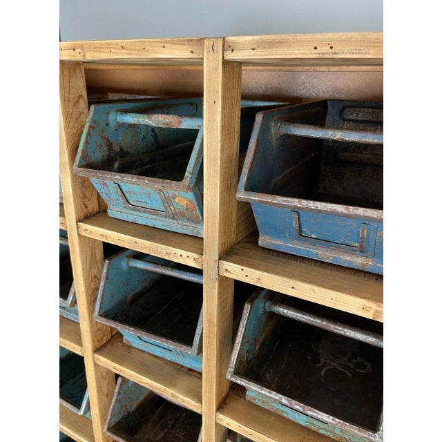Vintage Industrial Storage Cabinet For Sale - Image 4 of 11