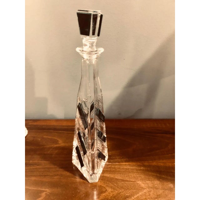 Art Deco Original Crystal Liqueur Bottle, Italy, 1940s For Sale - Image 3 of 10