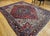 Vintage Heriz Rug, Hand-Knotted Wool, Geometric Medallion Pattern, Brick-Red & Navy, 8x11 For Sale - Image 10 of 12