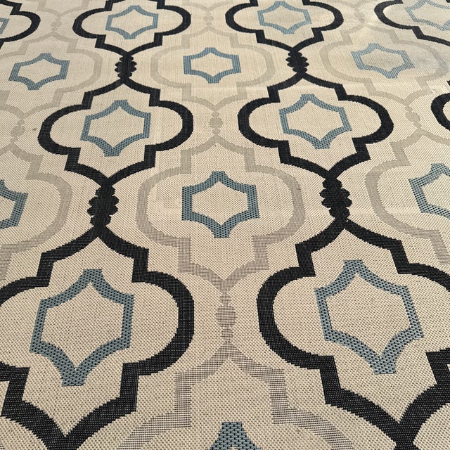 Tribal 7ft 10in × 10ft 9in Safavieh Courtyard Collection Area Rug For Sale - Image 3 of 12