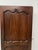 Solid cherry wood cupboard door Two panels with molded and paneled frames Beautiful hammered iron cremone bolt Key and...