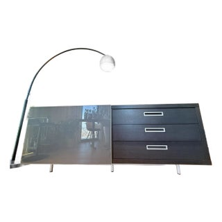 Ligne Roset Cineline Dark Gray Wood Sideboard For Sale