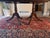 Vintage Banded Mahogany Double-Pedestal Dining Table (Seats 10-12) With 2 Documented 1971 Hickory Mfg. Co. Chairs & 2 Queen Anne-Style Armchairs For Sale In Denver - Image 6 of 13
