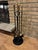 1990s MCM Brass Duck Head Fireplace Tool Set Vintage Mallard Tools + Stand For Sale - Image 5 of 8