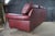 Vintage Hancock & Moore Traditional Red Leather 3 Seater Sofa Rolled Arms For Sale - Image 11 of 13