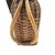 1960s Ooak Mid-Century 1960s Woven Wicker Creel Basket With Leather Flap Tubular Handles For Sale - Image 5 of 17