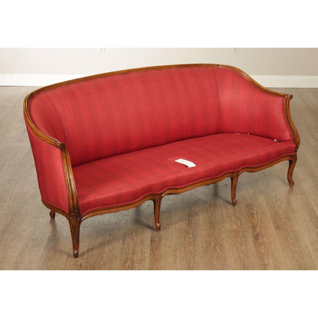 French Louis XV Style Walnut Upholstered Sofa For Sale - Image 18 of 18