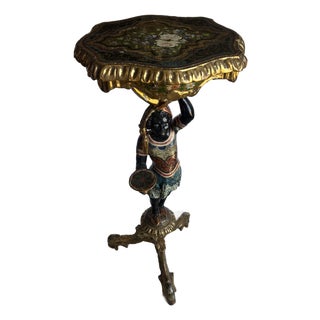 Venetian Blackamoor Table, Circa 1860-80 For Sale