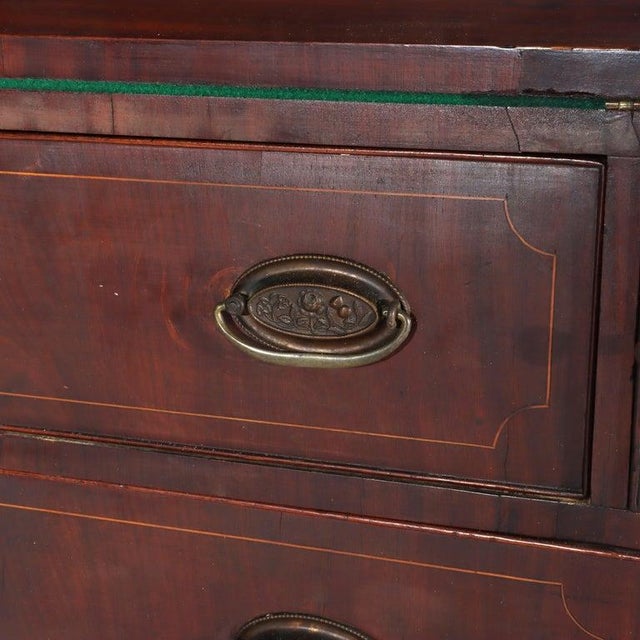 Diminuative Antique Federal Hepplewhite Mahogany & Inlay Secretary C1830 For Sale - Image 14 of 18