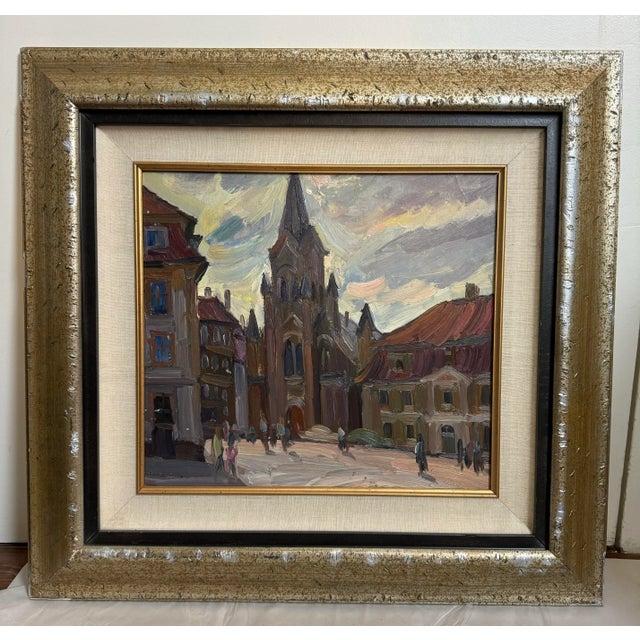 Gachegov, Church in Riga (Latvia), Russian Painting, 1961 For Sale - Image 10 of 12