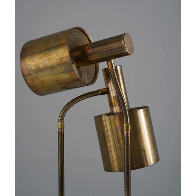 Mid-Century Modern Mid-Century Scandinavian Table Lamps in Brass Attributed to Crafts Tyringe, 1960s, Set of 2 For Sale - Image 3 of 11