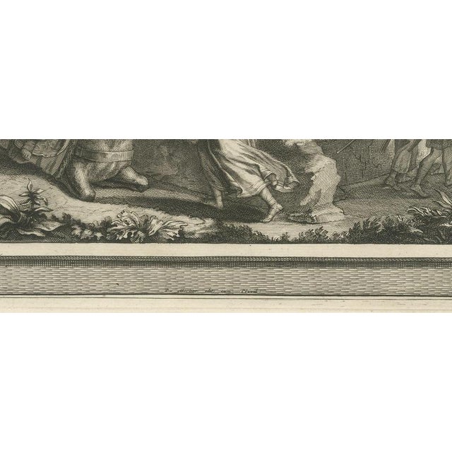 18th Century Pieter Mortier, The Brazen Serpent and Balaam's Ass Stopped by the Angel, 1700, Engraving For Sale - Image 5 of 12