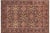 Black Intricate Floral Pak-Persian Black/Red Wool Rug - 6'1'' X 9'4'' For Sale - Image 8 of 9