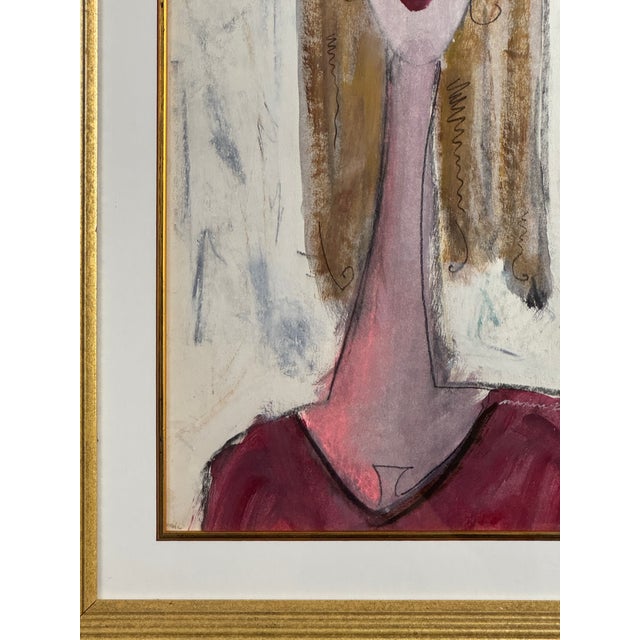 Maxine Estachy French Portrait Painting For Sale - Image 4 of 8
