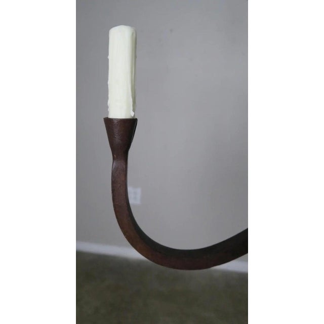 Melissa Levinson Benedict Wrought Iron Chandelier by Miamar Home For Sale - Image 4 of 6