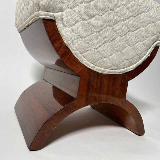 Art Deco Stool in Rosewood Veneer, France, 1930s For Sale - Image 13 of 18