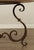 Tuscan Style Iron Scroll Base Round Marble Top Dining Table For Sale - Image 11 of 12