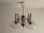 Vintage Space Age Sputnik Chandelier in Chrome-Plated Metal, Wooden Accents and Clear Ribbed Glass Shades by Emi Poljčane, Yugoslav, 1970s For Sale - Image 4 of 18