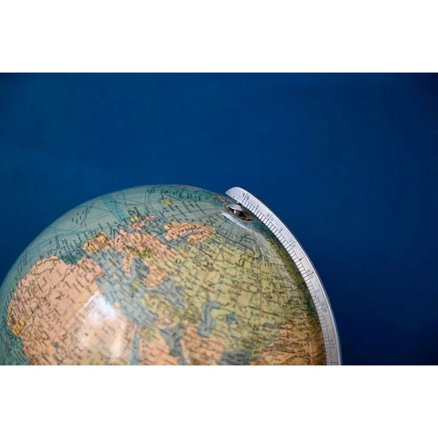 Metal Art Deco Globe by Paul Oestergaard for Columbus For Sale - Image 7 of 11