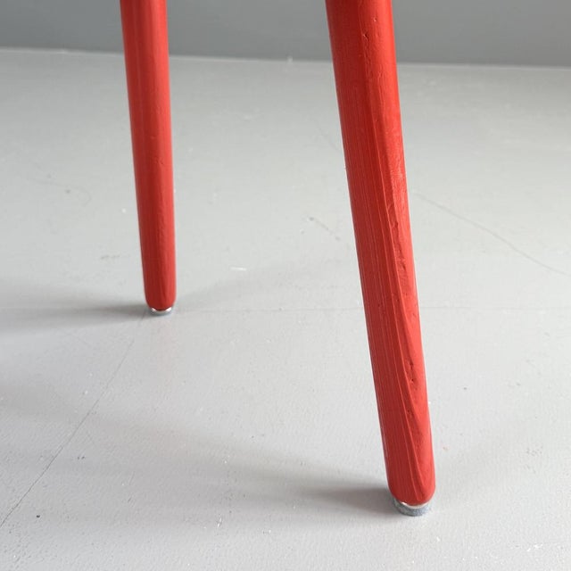 Wooden Stool attributed to Jacob Müller for Wohnhilfe, 1960s For Sale - Image 6 of 8